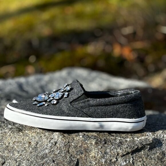 Kate Spade embellished slip on sneakers - Picture 3 of 8